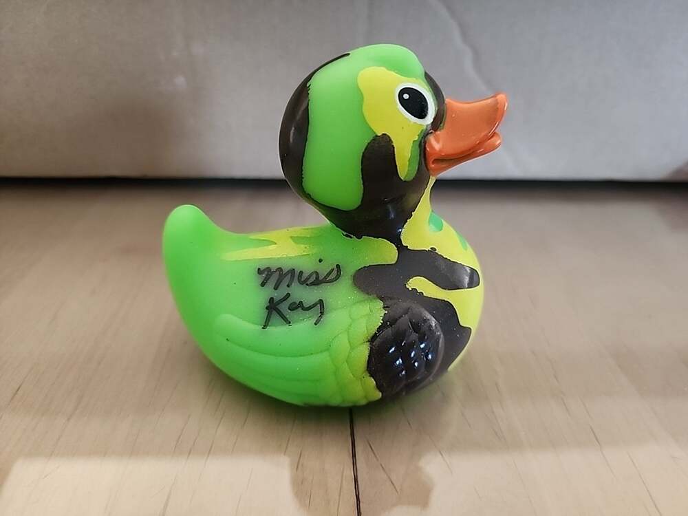 3" Camouflage Rubber Duck Autographed by Miss Kay Robertson Duck Dynasty